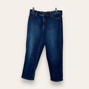 So Lifting By Chico's So Slimming Collection Jean. Size 1.5 Crop Stretch Denim